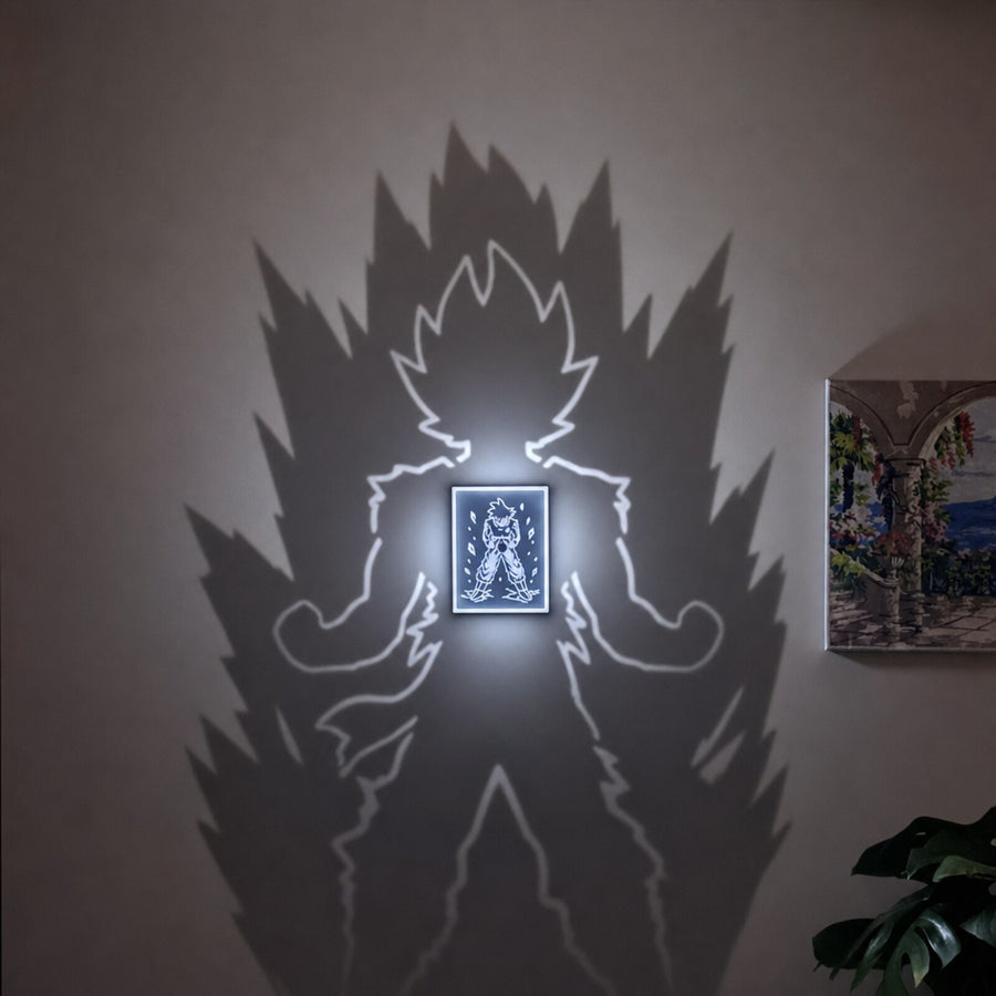 Goku Gölge Lambası, duvarda gölge