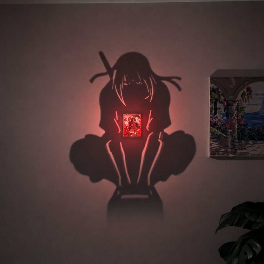 Itachi Gölge Lambası, duvarda gölge