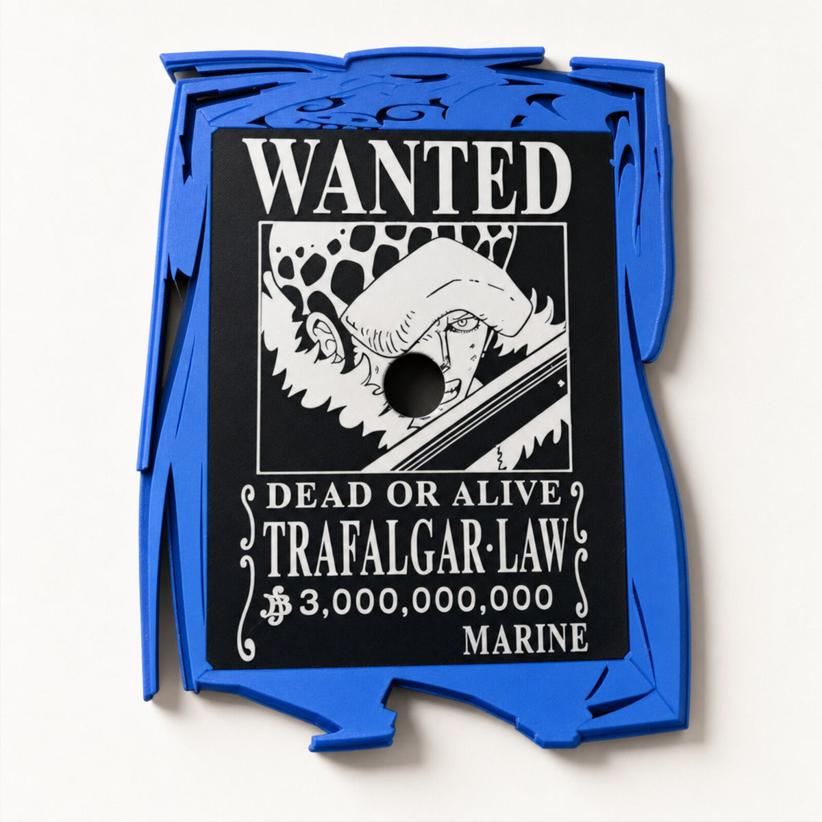 Trafalgar Law Gölge Lambası, plaka yakın çekim